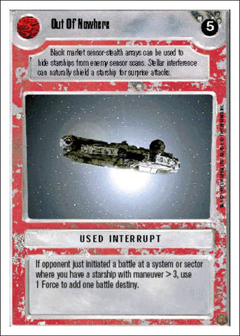 Star Wars CCG | Out Of Nowhere - Premiere WB | The Nerd Merchant