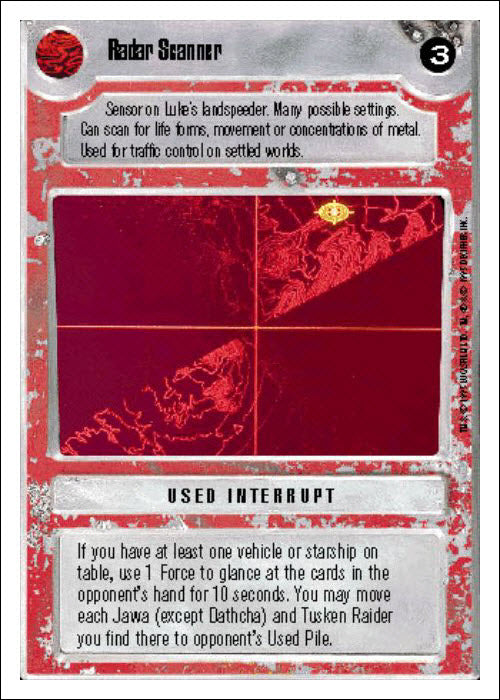 Star Wars CCG | Radar Scanner - Premiere WB | The Nerd Merchant