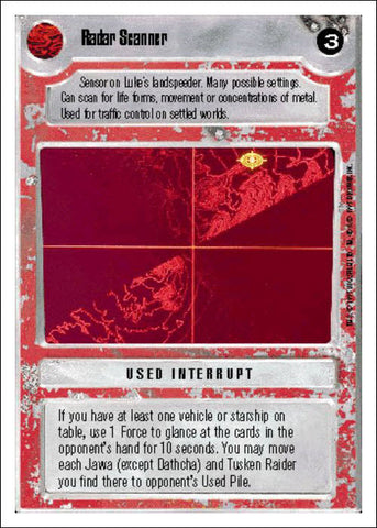 Star Wars CCG | Radar Scanner - Premiere WB | The Nerd Merchant