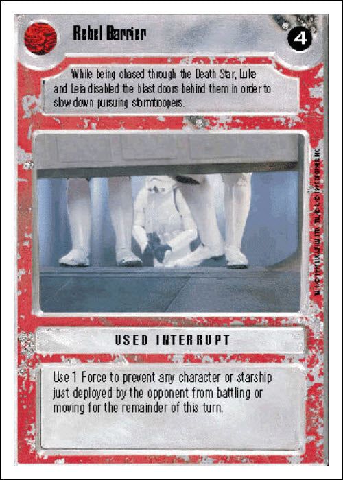 Star Wars CCG | Rebel Barrier - Premiere WB | The Nerd Merchant