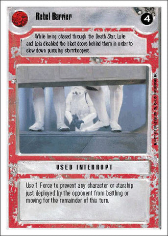 Star Wars CCG | Rebel Barrier - Premiere WB | The Nerd Merchant