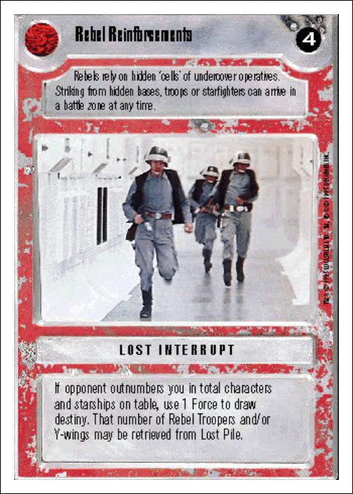 Star Wars CCG | Rebel Reinforcements - Premiere WB | The Nerd Merchant