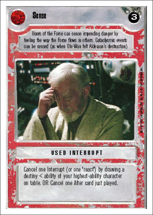 Star Wars CCG | Sense [Light] - Premiere WB | The Nerd Merchant