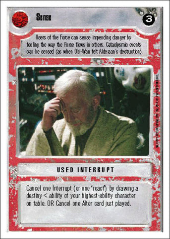 Star Wars CCG | Sense [Light] - Premiere WB | The Nerd Merchant