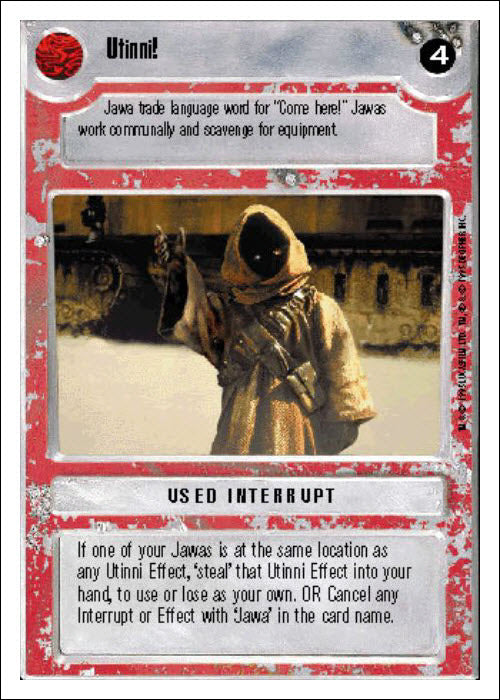 Star Wars CCG | Utinni! [Light] - Premiere WB | The Nerd Merchant