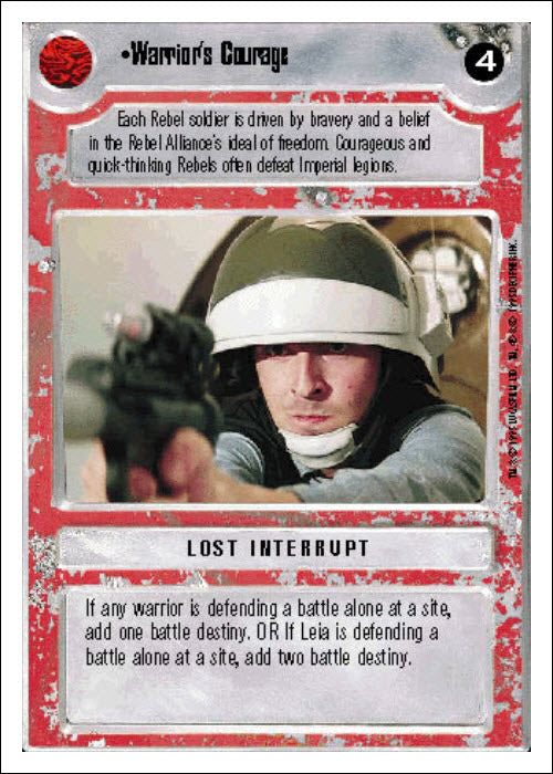 Star Wars CCG | Warrior's Courage - Premiere WB | The Nerd Merchant