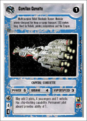 Star Wars CCG | Corellian Corvette - Premiere WB | The Nerd Merchant