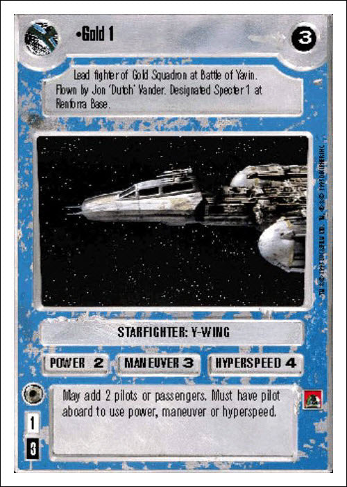 Star Wars CCG | Gold 1 - Premiere WB | The Nerd Merchant