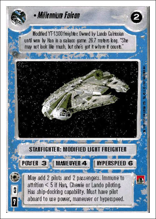 Star Wars CCG | Millennium Falcon - Premiere WB | The Nerd Merchant