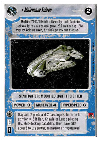 Star Wars CCG | Millennium Falcon - Premiere WB | The Nerd Merchant