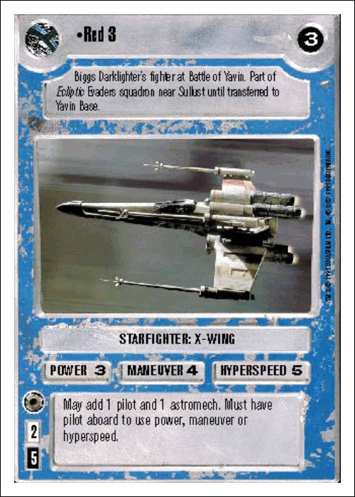 Star Wars CCG | Red 3 - Premiere WB | The Nerd Merchant