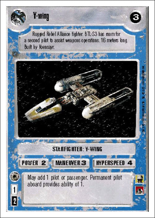 Star Wars CCG | Y-wing - Premiere WB | The Nerd Merchant