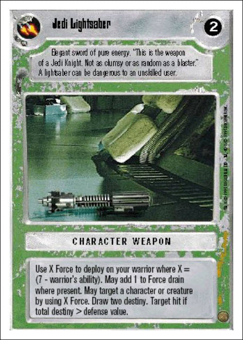Star Wars CCG | Jedi Lightsaber - Premiere WB | The Nerd Merchant