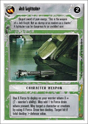 Star Wars CCG | Jedi Lightsaber - Premiere WB | The Nerd Merchant