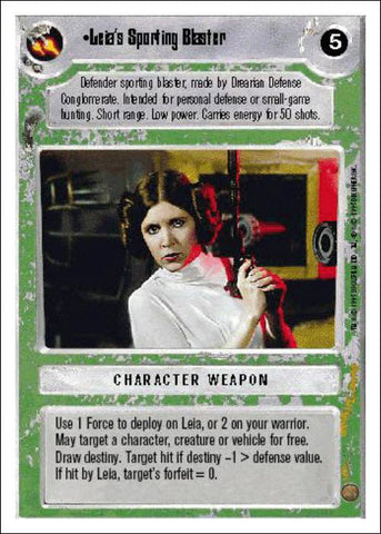 Star Wars CCG | Leia's Sporting Blaster - Premiere WB | The Nerd Merchant