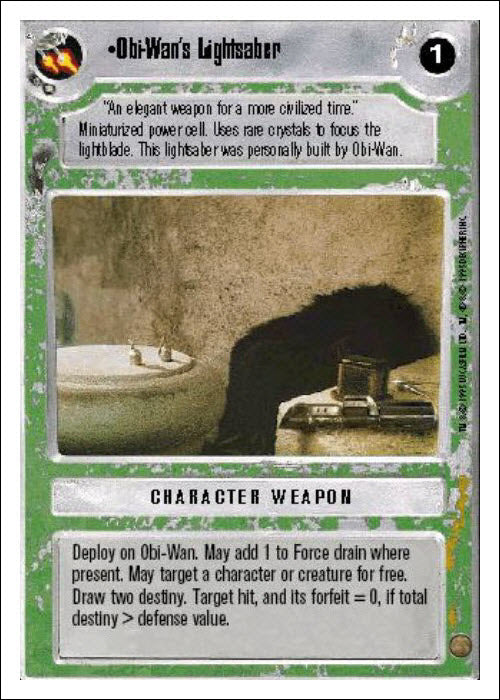Star Wars CCG | Obi-Wan's Lightsaber - Premiere WB | The Nerd Merchant