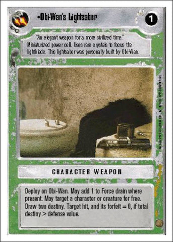 Star Wars CCG | Obi-Wan's Lightsaber - Premiere WB | The Nerd Merchant