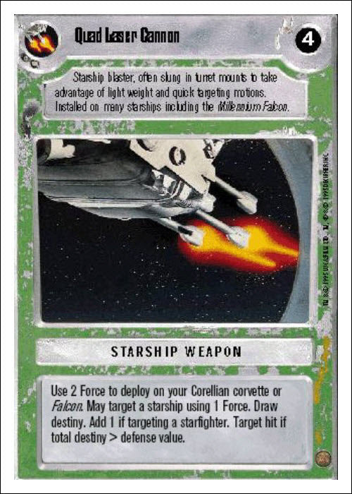 Star Wars CCG | Quad Laser Cannon - Premiere WB | The Nerd Merchant