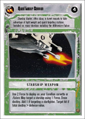 Star Wars CCG | Quad Laser Cannon - Premiere WB | The Nerd Merchant