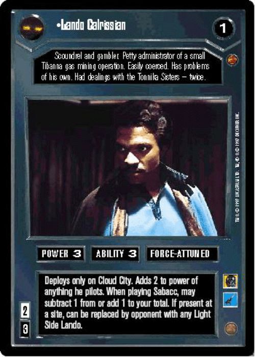 Star Wars CCG | Lando Calrissian (Dark) (Foil) - Reflections | The Nerd Merchant