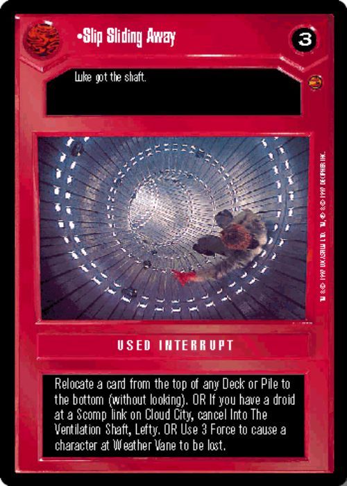 Star Wars CCG | Slip Sliding Away (Foil) - Reflections | The Nerd Merchant