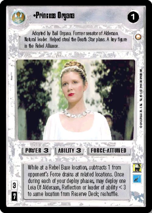 Star Wars CCG | Princess Organa (Foil) - Reflections | The Nerd Merchant