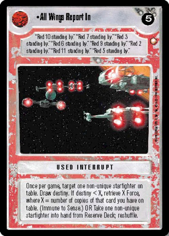 Star Wars CCG | All Wings Report In (Foil) - Reflections | The Nerd Merchant