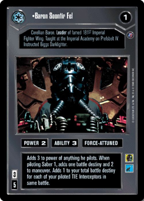 Star Wars CCG | Baron Soontir Fel (Foil) - Reflections II | The Nerd Merchant
