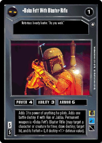 Star Wars CCG | Boba Fett With Blaster Rifle (Foil) - Reflections II | The Nerd Merchant