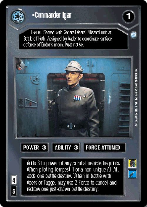 Star Wars CCG | Commander Igar (Foil) - Reflections II | The Nerd Merchant