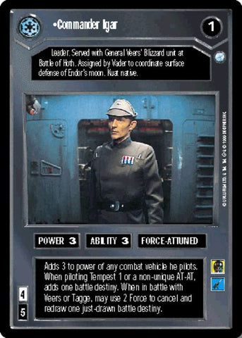 Star Wars CCG | Commander Igar (Foil) - Reflections II | The Nerd Merchant