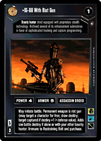 Star Wars CCG | IG-88 With Riot Gun (Foil) - Reflections II | The Nerd Merchant