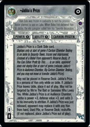 Star Wars CCG | Jabba's Prize - Reflections II | The Nerd Merchant