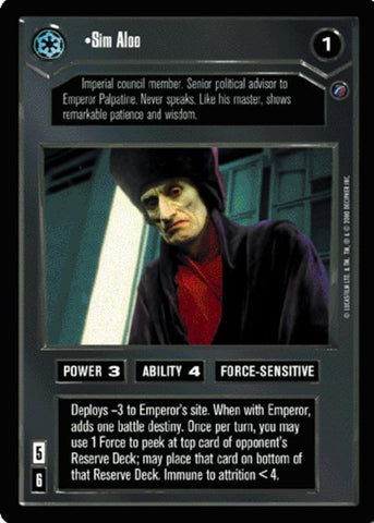 Star Wars CCG | Sim Aloo (Foil) - Reflections II | The Nerd Merchant