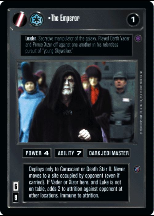 Star Wars CCG | The Emperor - Reflections II | The Nerd Merchant