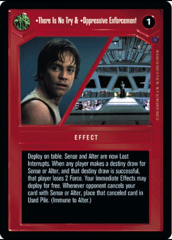 Star Wars CCG | There Is No Try & Oppressive Enforcement - Reflections II | The Nerd Merchant