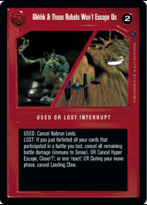 Star Wars CCG | Ghhhk & Those Rebels Won't Escape Us - Reflections II | The Nerd Merchant