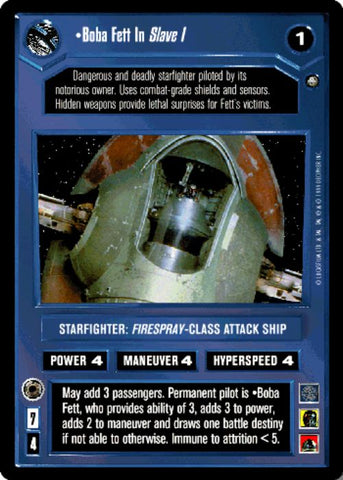 Star Wars CCG | Boba Fett In Slave I (Foil) - Reflections II | The Nerd Merchant