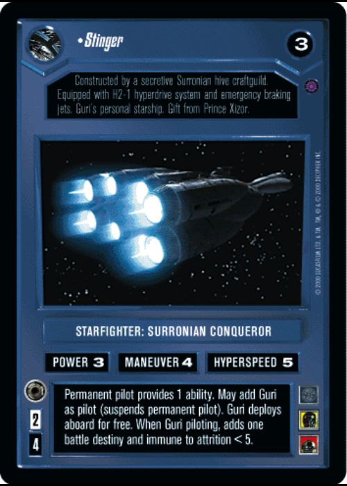 Star Wars CCG | Stinger - Reflections II | The Nerd Merchant