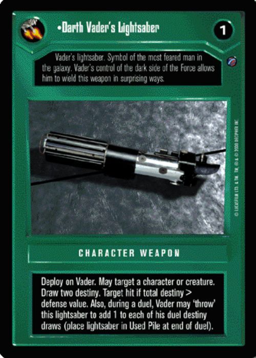 Star Wars CCG | Darth Vader's Lightsaber (Foil) - Reflections II | The Nerd Merchant