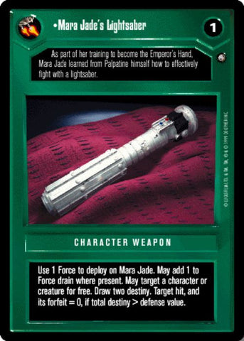 Star Wars CCG | Mara Jade's Lightsaber (Foil) - Reflections II | The Nerd Merchant