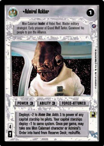 Star Wars CCG | Admiral Ackbar (Foil) - Reflections II | The Nerd Merchant