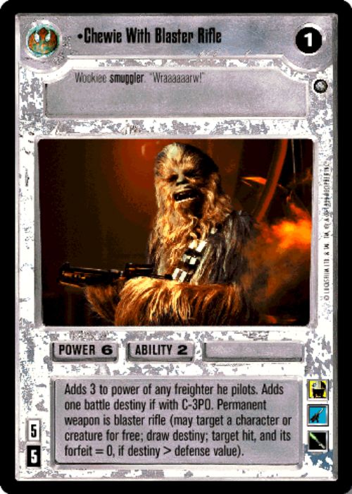 Star Wars CCG | Chewie With Blaster Rifle (Foil) - Reflections II | The Nerd Merchant