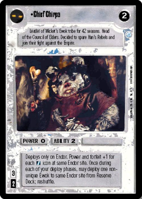 Star Wars CCG | Chief Chirpa (Foil) - Reflections II | The Nerd Merchant