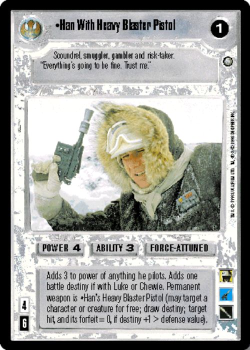 Star Wars CCG | Han With Heavy Blaster Pistol (Foil) - Reflections II | The Nerd Merchant