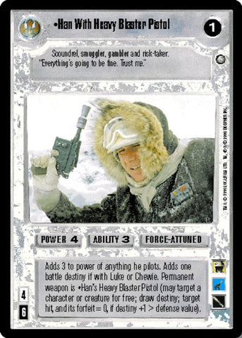 Star Wars CCG | Han With Heavy Blaster Pistol (Foil) - Reflections II | The Nerd Merchant