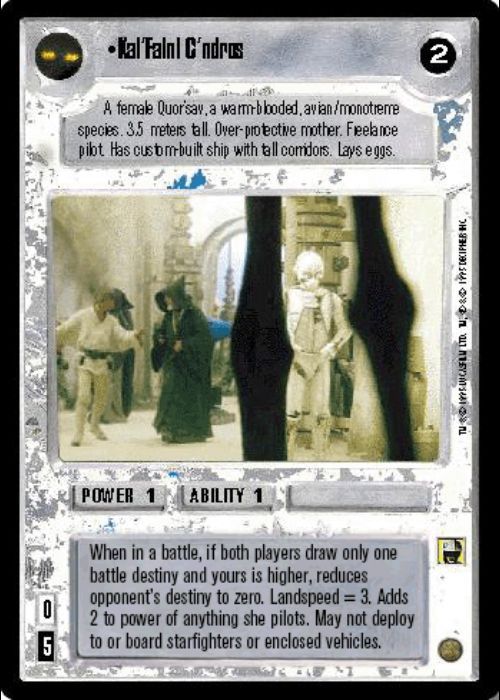 Star Wars CCG | Kal'Falnl C'ndros (Foil) - Reflections II | The Nerd Merchant