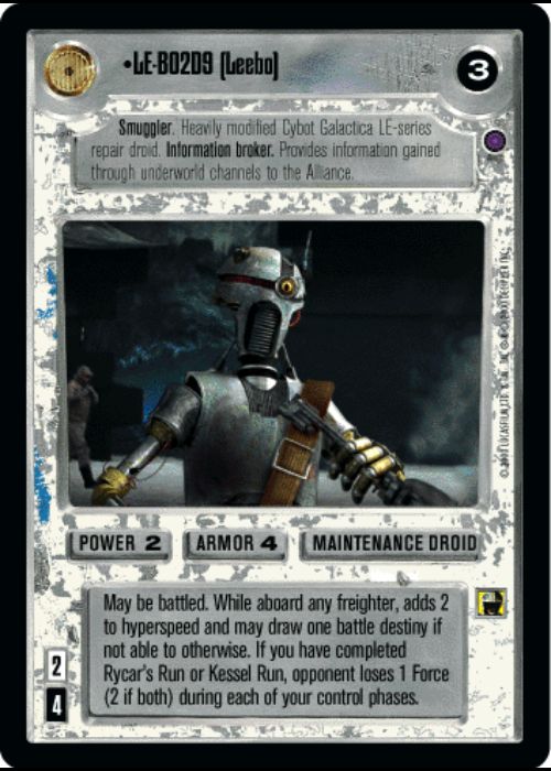 Star Wars CCG | LE-B02D9 (Leebo) - Reflections II | The Nerd Merchant