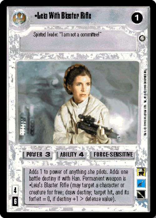 Star Wars CCG | Leia With Blaster Rifle (Foil) - Reflections II | The Nerd Merchant