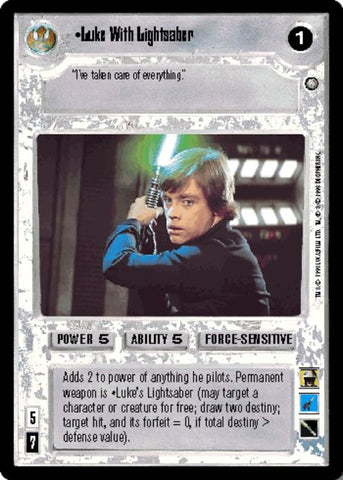 Star Wars CCG | Luke With Lightsaber (Foil) - Reflections II | The Nerd Merchant